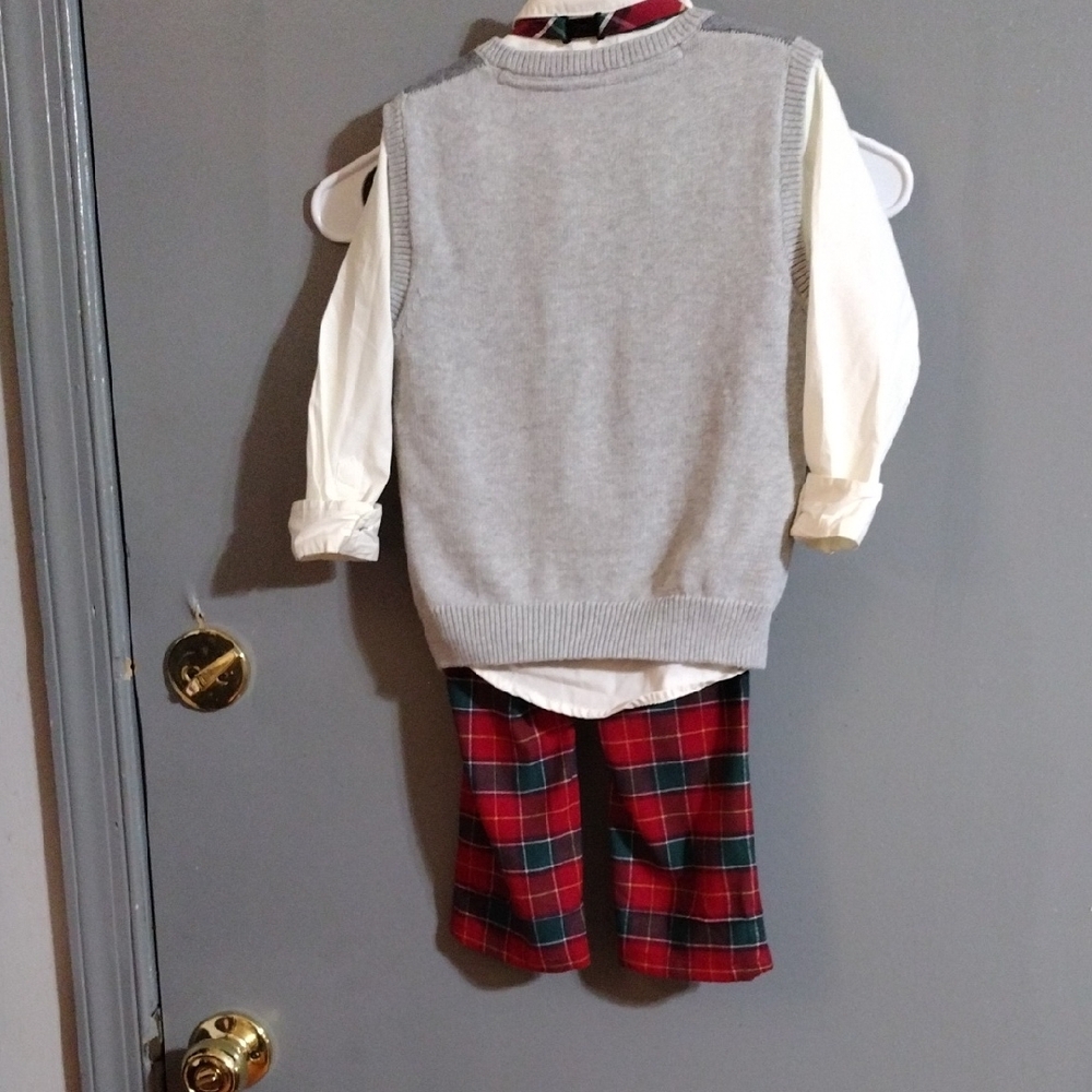 Festive Red Truck Sweater Vest Outfit - Picture 4 of 4